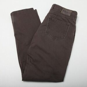 Gardeur Nevio Men's Brown Cotton Blend Stretch Straight Leg Pants Size 36/32